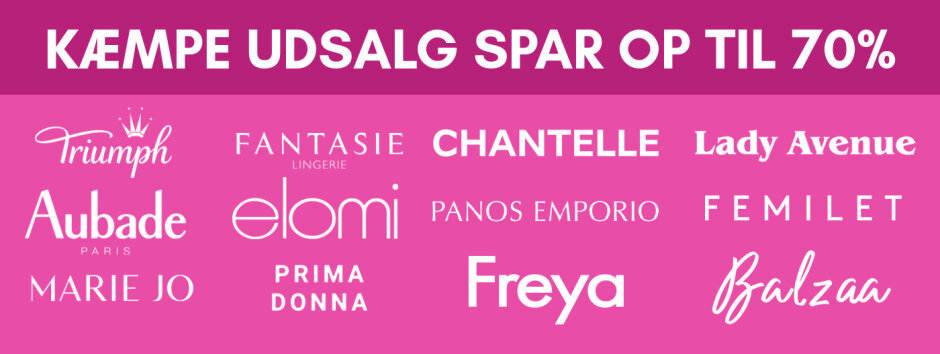Udsalg! spar op til 70%