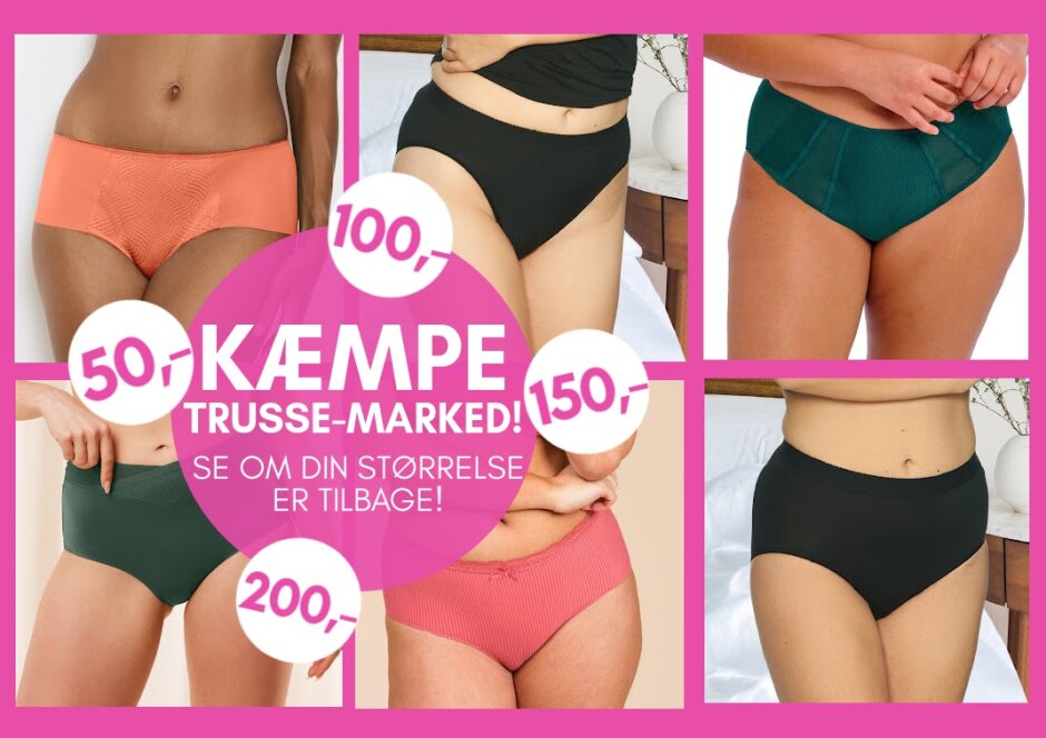 Trusser til 50 - 100 - 150 - 200 kroner