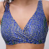 Femilet Swim - Taula Fullcup Bikini Top Blue Snake