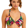 Freya - Kailua Shores Plunge Bikini Top Midnight