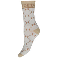 Hype The Detail - Lurex Strømpe Ivory