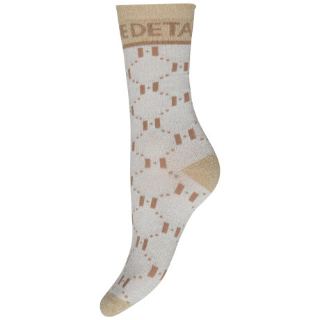 Hype The Detail - Lurex Strømpe Ivory