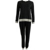 Lady avenue - Bambus Mønstret Pyjamas Black/White Dots