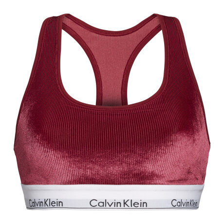 Calvin Klein - Modern Cotton Velvet Bralette Raspberry
