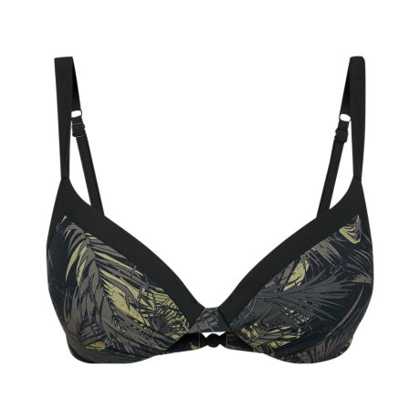 Femilet - Honduras Formstøbt Bikini Top Black/Green