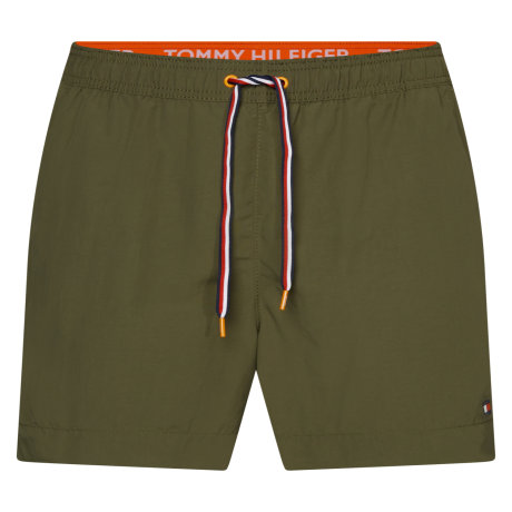 Tommy Hilfiger Herre - Core Solid Badebukser Army Grey Tommy Hilfiger Herre - Core Solid Badebukser Army Grey