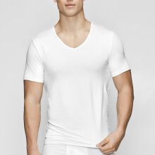 JBS of Denmark Herre - Øko Bomuld T-shirt V-Neck Hvid