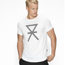JBS of Denmark Herre - T-shirt med Print Hvid