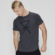 JBS of Denmark Herre - T-shirt med Print Mørk Grå Melange