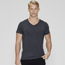 JBS of Denmark Herre - Bambus T-Shirt V-Neck Mørk Grå