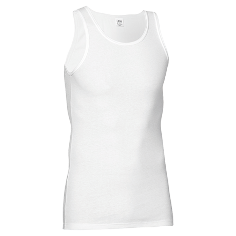 JBS Herre - Classic Bomuld Undertrøje Hvid