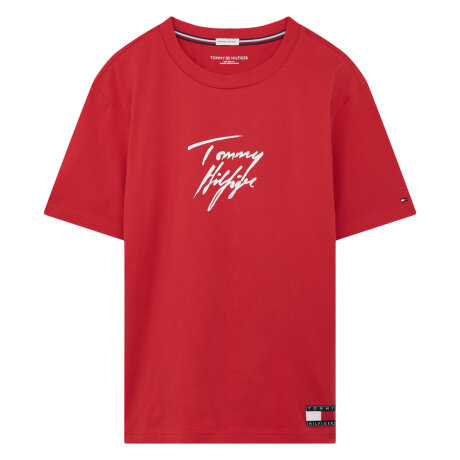 Tommy Hilfiger - Tommy 85 Logo T-Shirt Tango Red