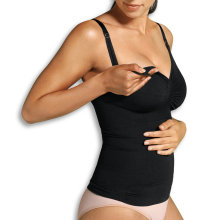 Carriwell - Seamless Amme Top med Shapewear Sort